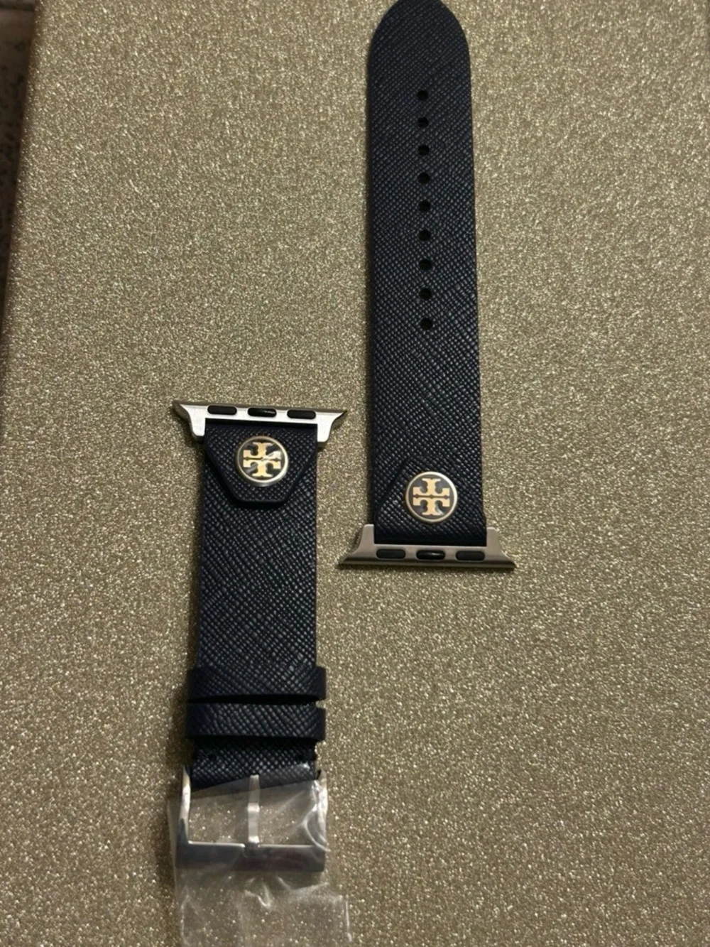 Tory Burch Black Saffiano Leather Apple Watch ⌚️ Band 38-40mm NWOT